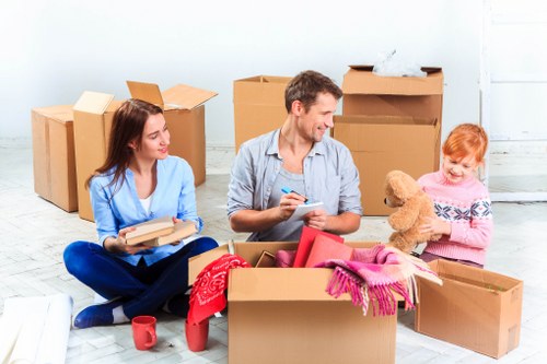 Local house removals team planning a move in Sunbury