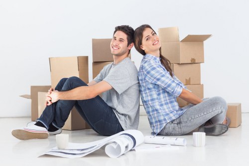 Local removalists unloading furniture at a new home in Sunbury