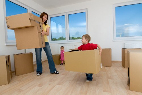Bulky bedroom furniture prepared for pick-up in Sunbury