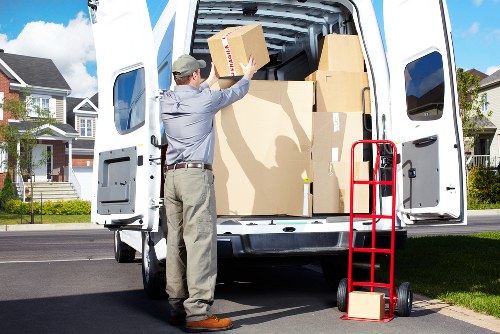 Packing materials and household items prepared for a Sunbury move