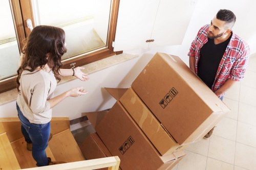 Moving van used for household and office items across Sunbury