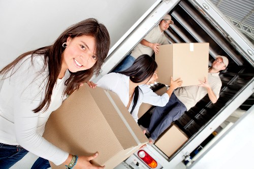Packing and loading furniture for a Sunbury house move