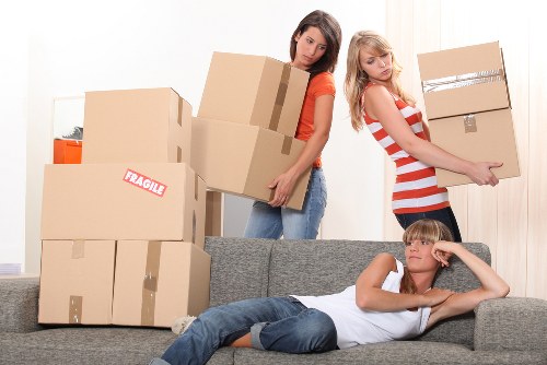 A smooth Sunbury house move with packed items and loading preparations